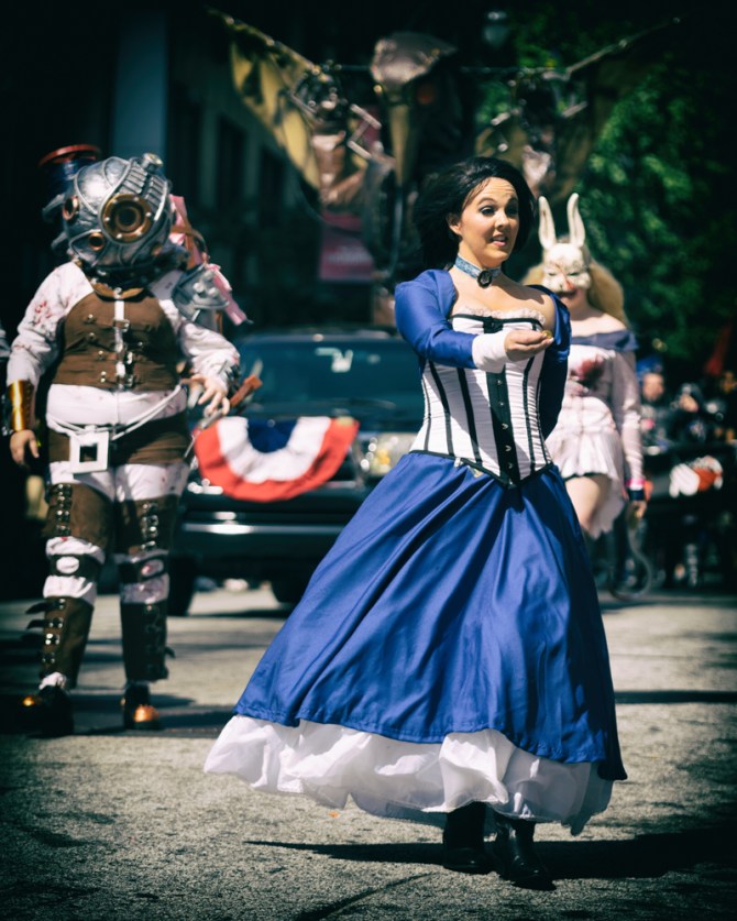 Elizabeth Leads Parade