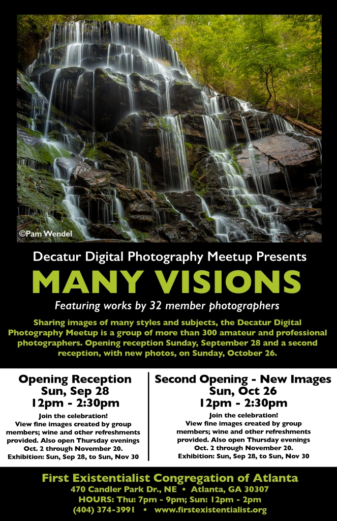 Many Visions promotional flyer by Joey Potter.