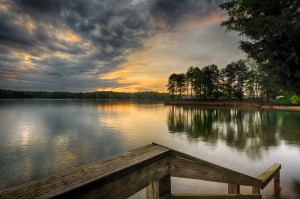 Sunrise over Lake Hartwell.