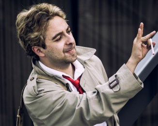 Michelle spotted the surly magician at DragonCon 2015, perhaps on a detour before heading to Star City on tonight's Arrow. I wonder if the CW will let him smoke.