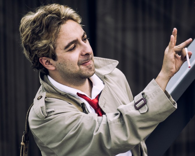 Michelle spotted the surly magician at DragonCon 2015, perhaps on a detour before heading to Star City on tonight's Arrow. I wonder if the CW will let him smoke.